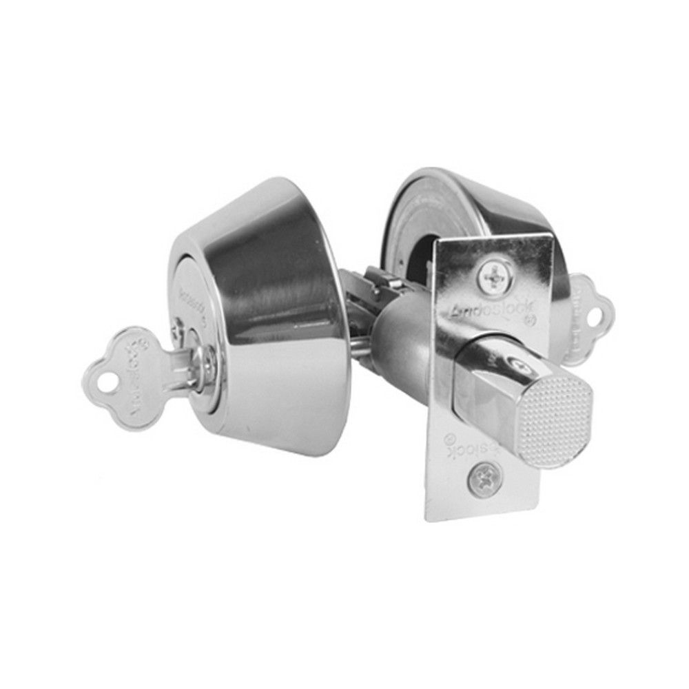 CERROJO SEGURIDAD ANDESLOCK AX70-AI ACERO INOXIDABLE