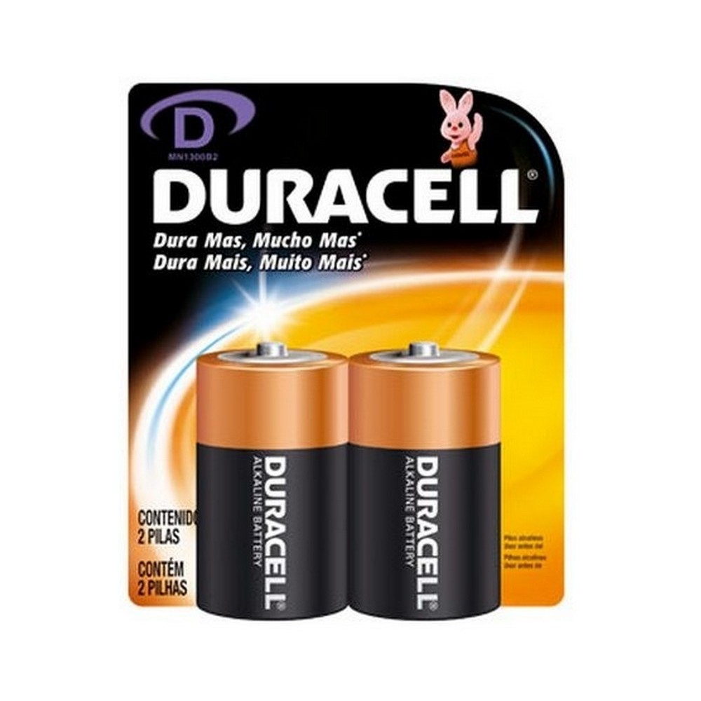 PILA DURACELL D (GRANDE) - 2 UNIDADES