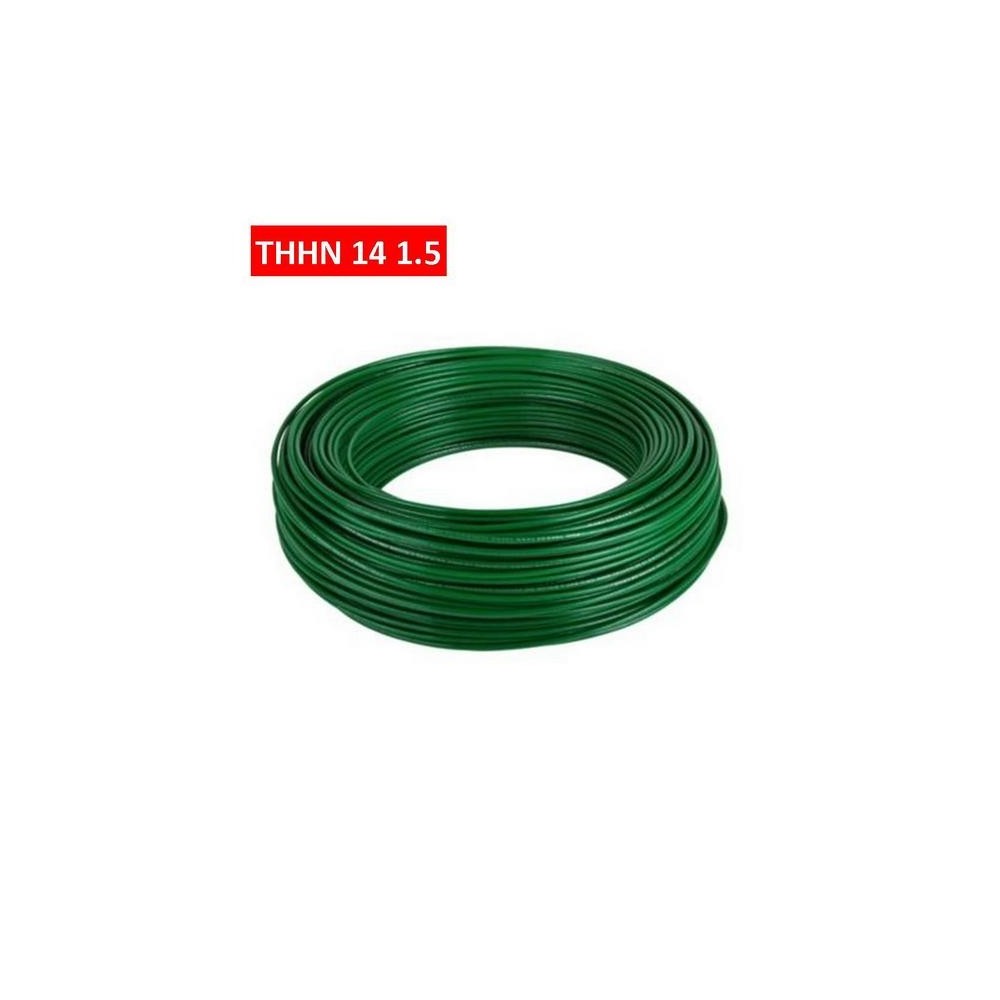 CABLE THHN 14 AWG VERDE 1.5 - VERDE