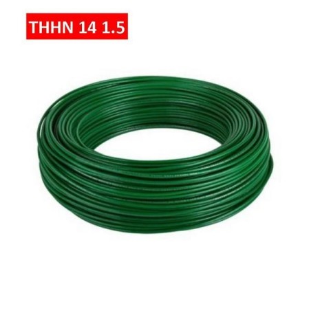 CABLE THHN 14 AWG VERDE 1.5 - VERDE