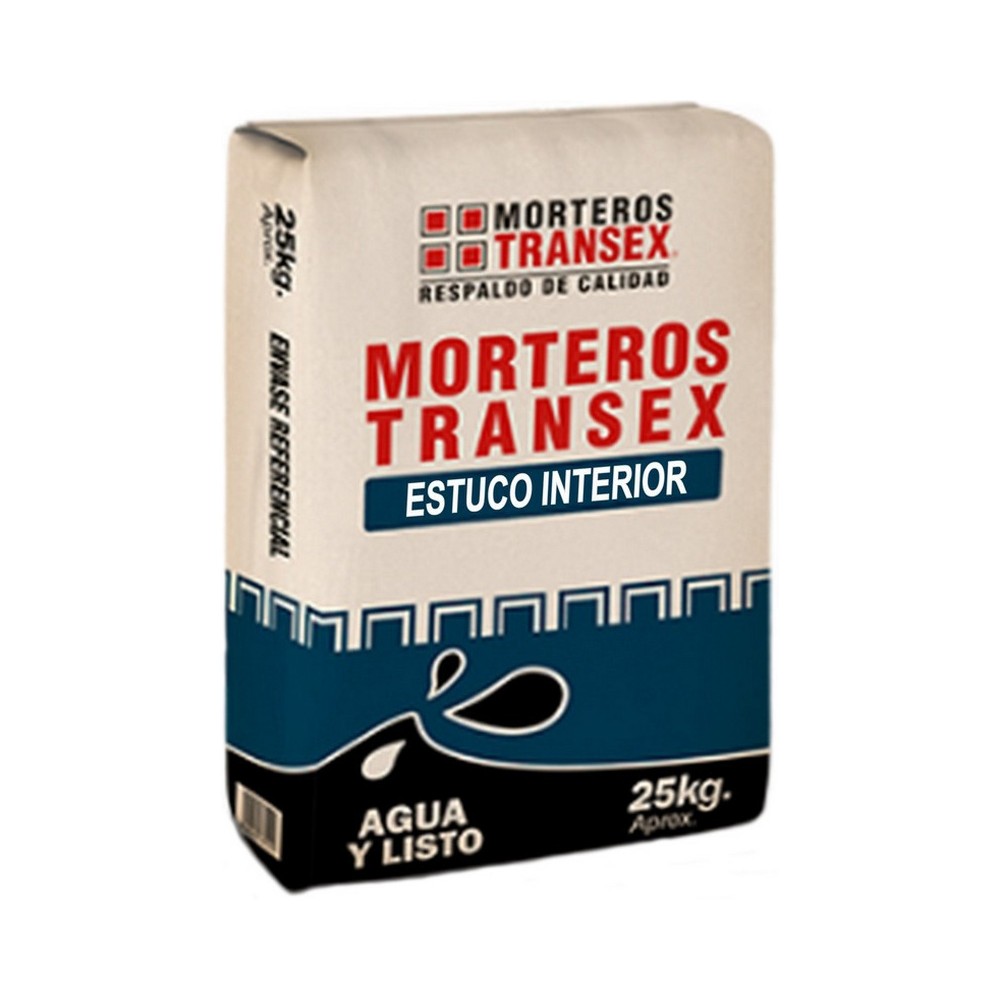 ESTUCO INTERIOR NORMAL TRANSEX 25 KILOS