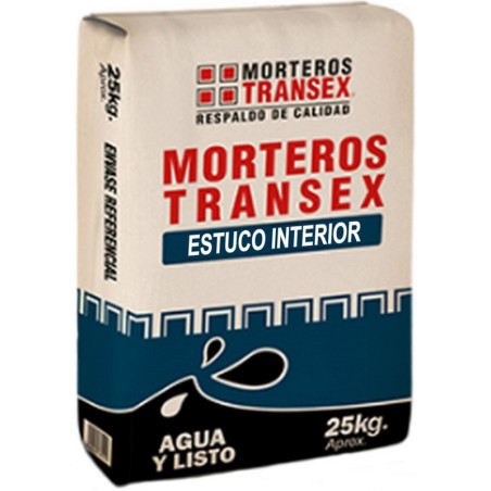 ESTUCO INTERIOR NORMAL TRANSEX 25 KILOS