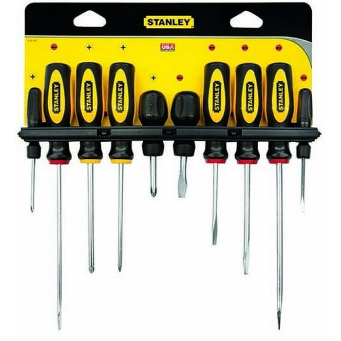 JUEGO DE ATORNILLADORES STANLEY 60100 10 PZS