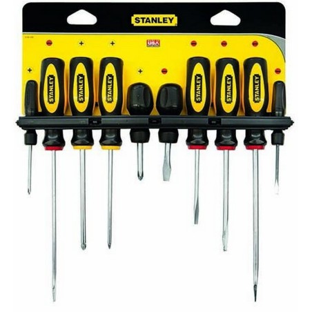 JUEGO DE ATORNILLADORES STANLEY 60100 10 PZS