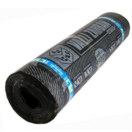 MEMBRANA ASFALTICA GRIS CON GRAVILLA PLANA - 10 METROS