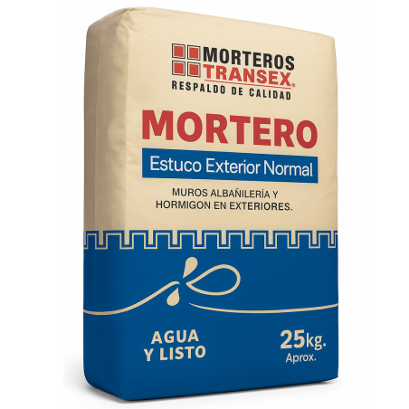 ESTUCO EXTERIOR TRANSEX SACO 25 KILOS