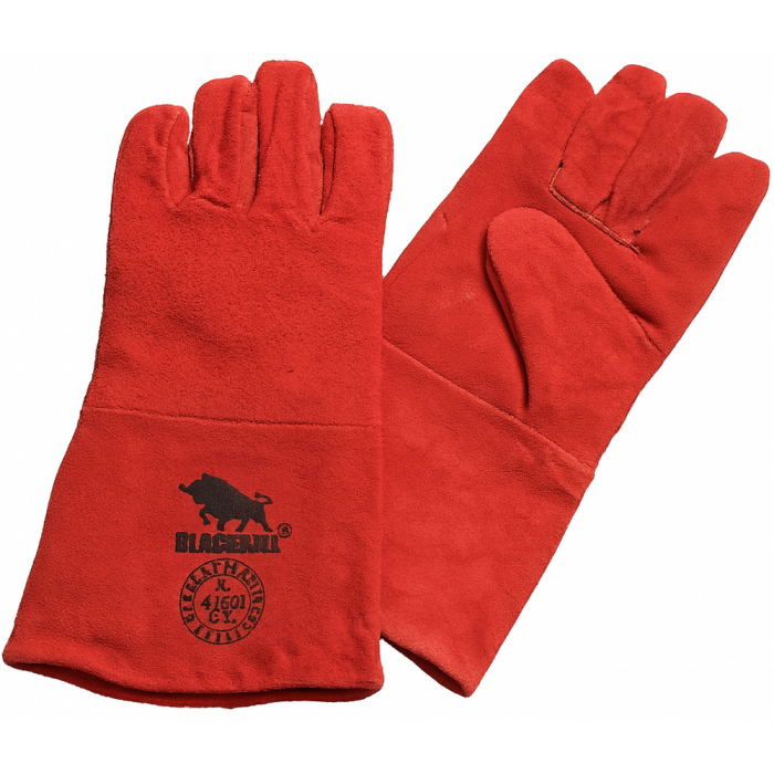 GUANTE PARA SOLDAR BLACKBULL ROJO CON FORRO