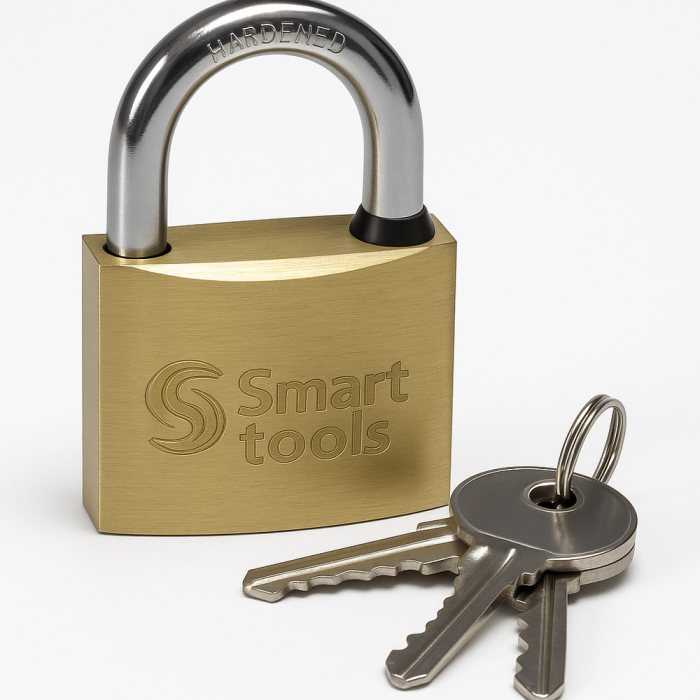 CANDADO SMARTOOLS ACERO BRONCEADO 38 MMS