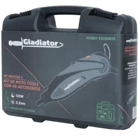 HERRAMIENTA MULTIPROPOSITO GLADIATOR MT600/220K 135W - KIT