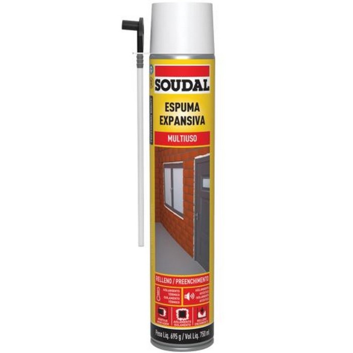 ESPUMA EXPANSIVA POLIURETANO SOUDAL 750 ML