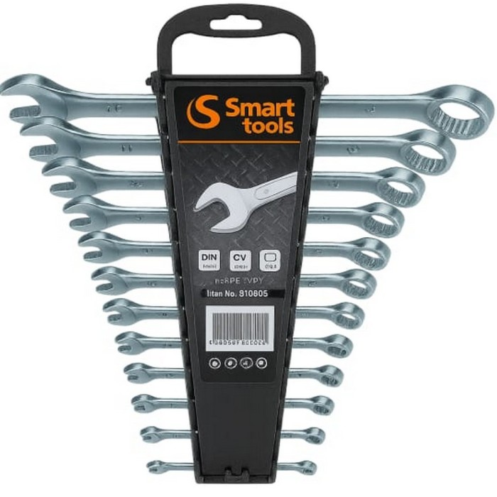 JUEGO DE LLAVES SMART TOOLS PUNTA CORONA 6-22 MMS - 12 PIEZAS