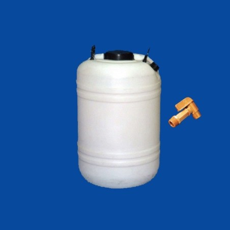 BIDON BOCA ANCHA CON LLAVE 60 LITROS